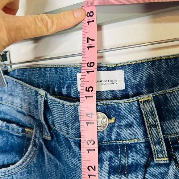 Zara Carrot Super High Rise Ankle Length Jeans NWT Sz 8 - Picture 7 of 11